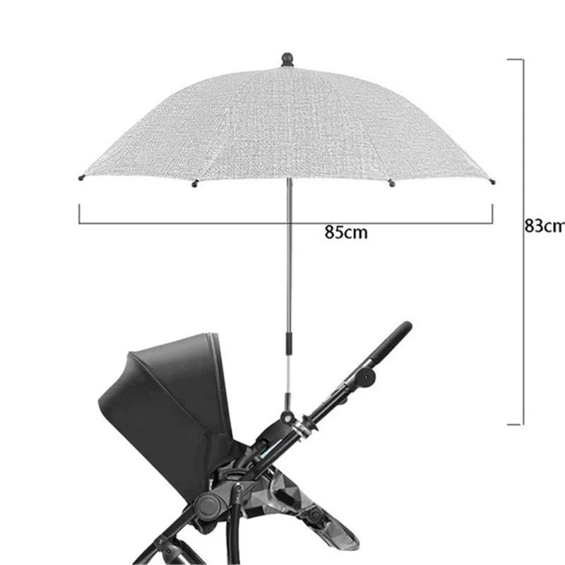 UV Protection Baby Stroller Umbrella With Clamp Universal Sunscree Rainproof Stroller Cover Umbrella Baby Stroller Accessories