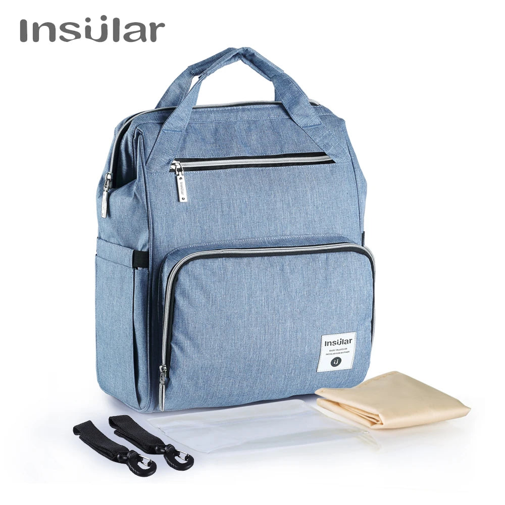 Insular Baby Diaper Backpack Bag Mummy Maternity Nappy Stroller Bag Large Capacity Baby Bag Travel Backpack Designer Nursing Bag