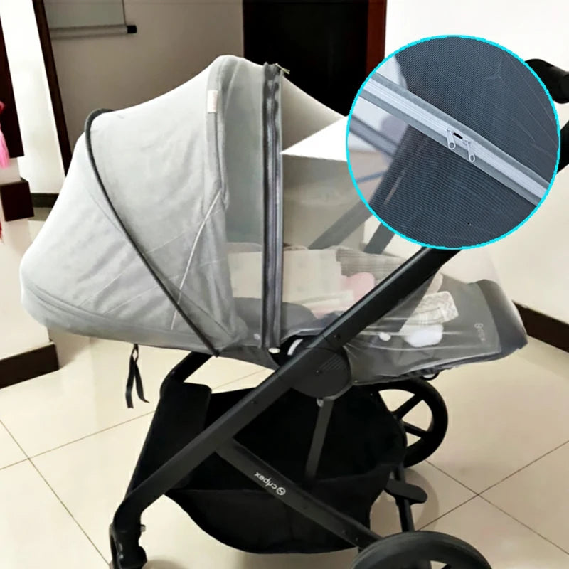 Buggy Mosquito Net For Cybex Mios Eezy Priam Balios Prams Insect Net With Zipper Baby Stroller Crib Bed Accessories