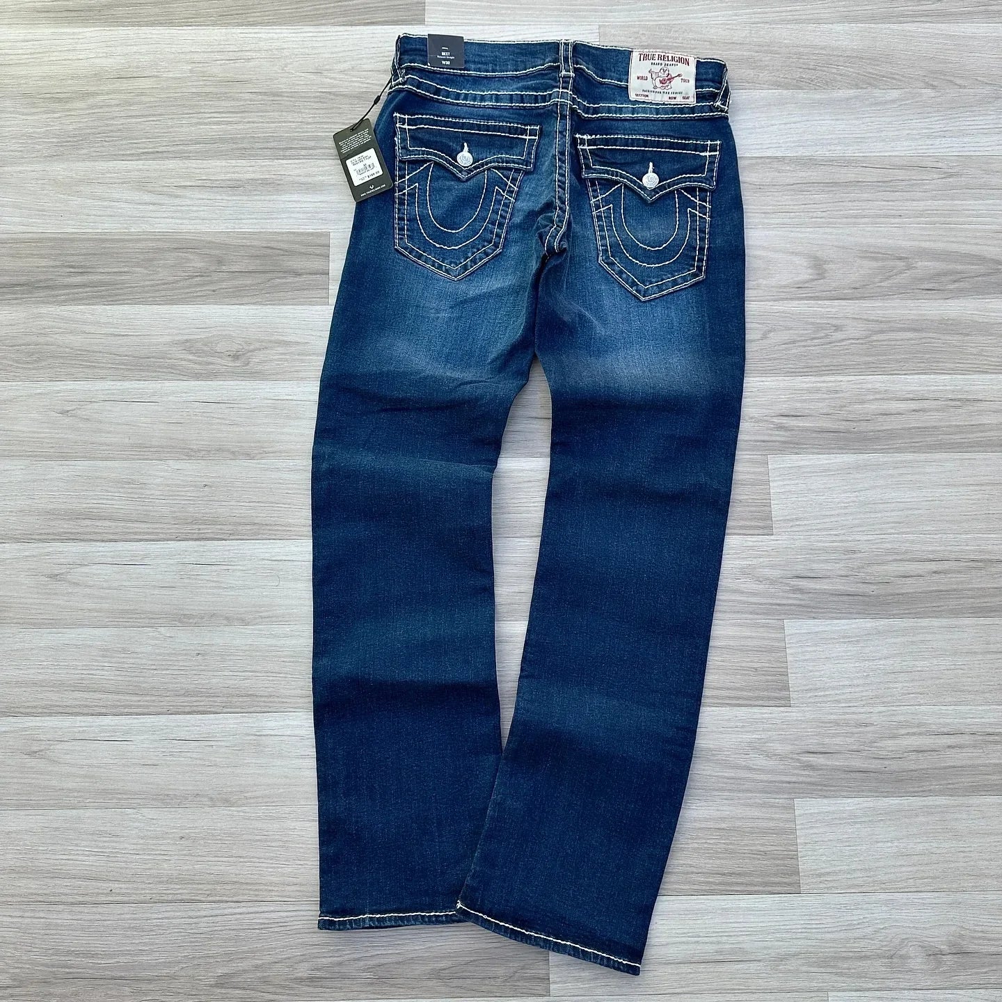 Red True Faith Embroidered Jeans Vintage Street Hip Hop Gothic Loose Casual Denim Trousers Couples baggy pants y2k clothes