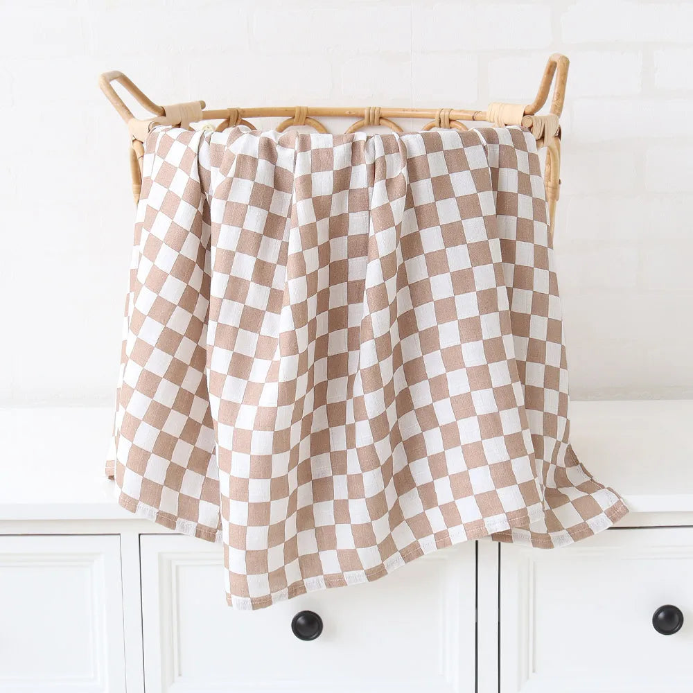 Bamboo Baby Blanket Newborn Swaddle Baby Stuff Mushroom Muslin Blanket Organic Cotton Baby Nursery Infant Receiving Blanket
