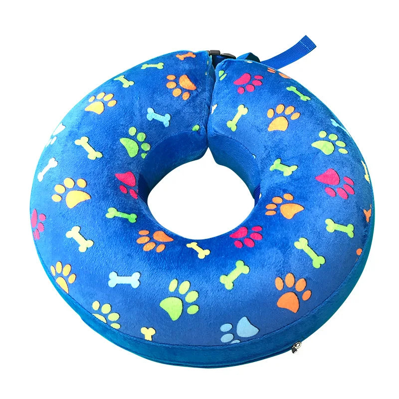 Dogs Cat Recovery Neck Wound Protective Inflatable Dog Collar Isabelino Anti-bite Injury Elizabethan Collar for Dog Accessories