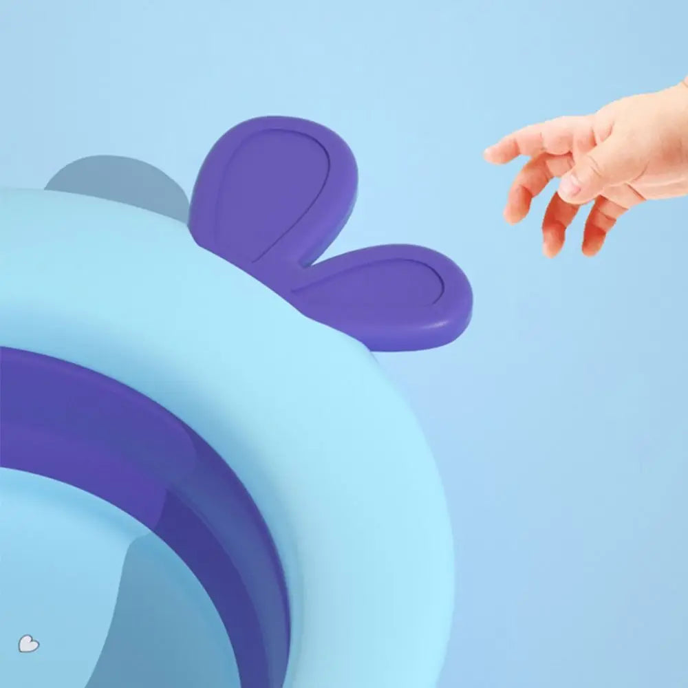 Children Wash Face Basin Household Basin Foldable Baby Bath Tub Kids Cartoon Rabbit Washbasin Infant Nursing Supplies