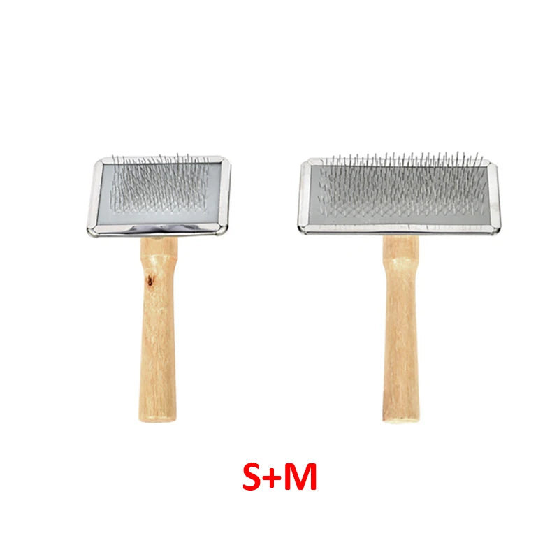 Dog Hair Remover Combs Pet Cat Hair Shedding Brush Wooden Handle Grooming Supplies Lint Remover For Clothing Sweater Clothes