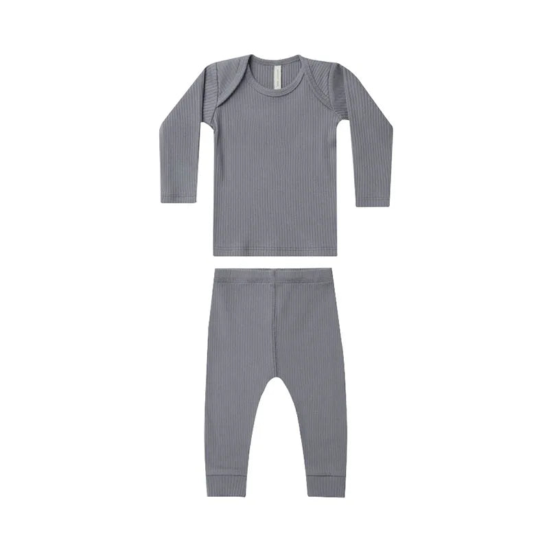 6-36M Newborn Kid Baby Boys Girls Clothes Set Autumn Winter Cotton Stripe Top Pant Suit Casual Home Wear 2pcs Baby Outfit Set