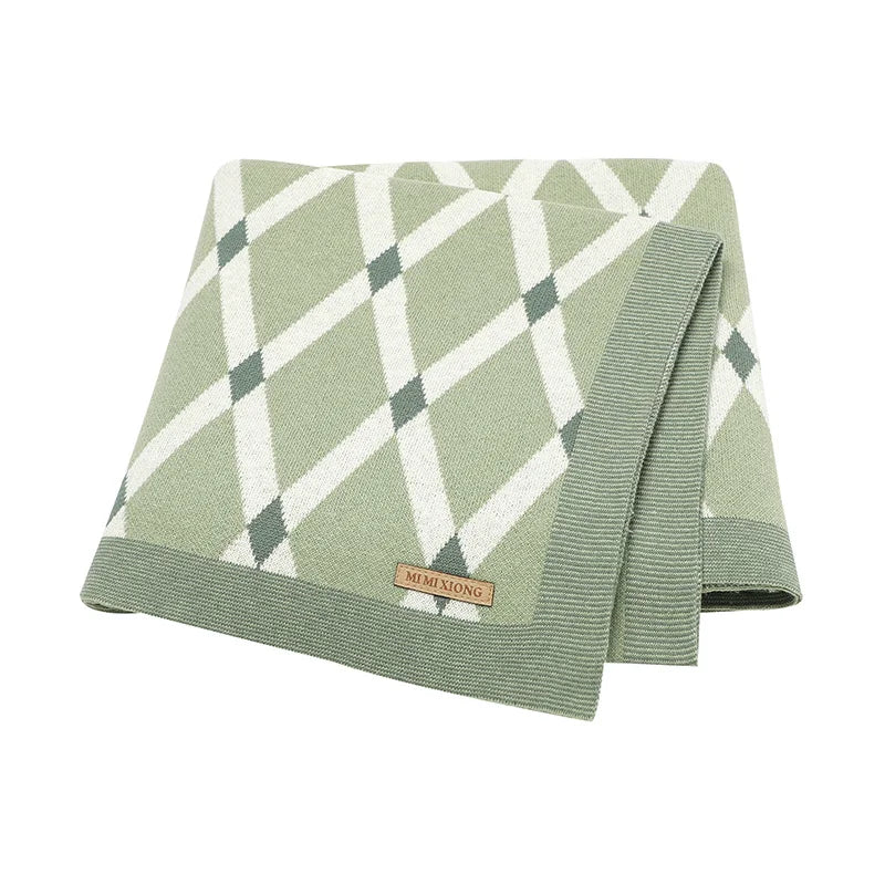 Baby Blankets Breathable Newborn Boy Girl Swaddle Wrap Receiving 100*80cm Infant Cotton Knitted Stroller Bassinet Nursery Quilts