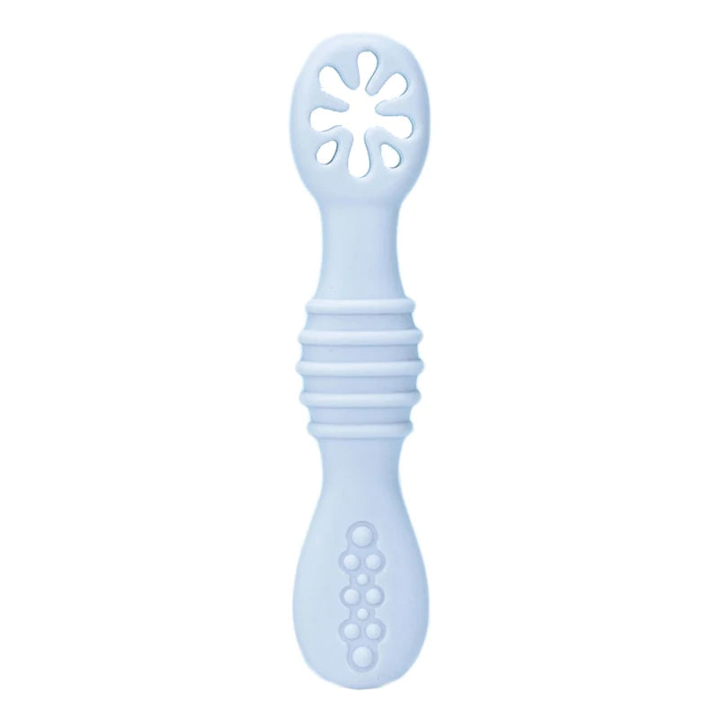 Baby Spoon Forks Set Food Grade Silicone Sticky Spoon Children Cutlery Training Spoon Kids Feeding Tableware Kitchen Accessories