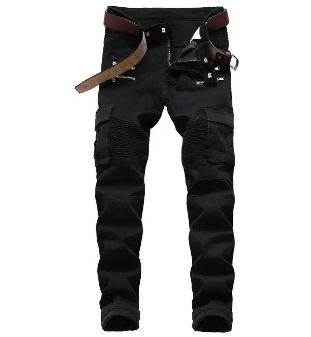 Plus Size Men's Jeans 3D Digital Print Stretch Denim Pants Blue Black White Trousers Men Fashion Slacks 28-34 36 38 40 42