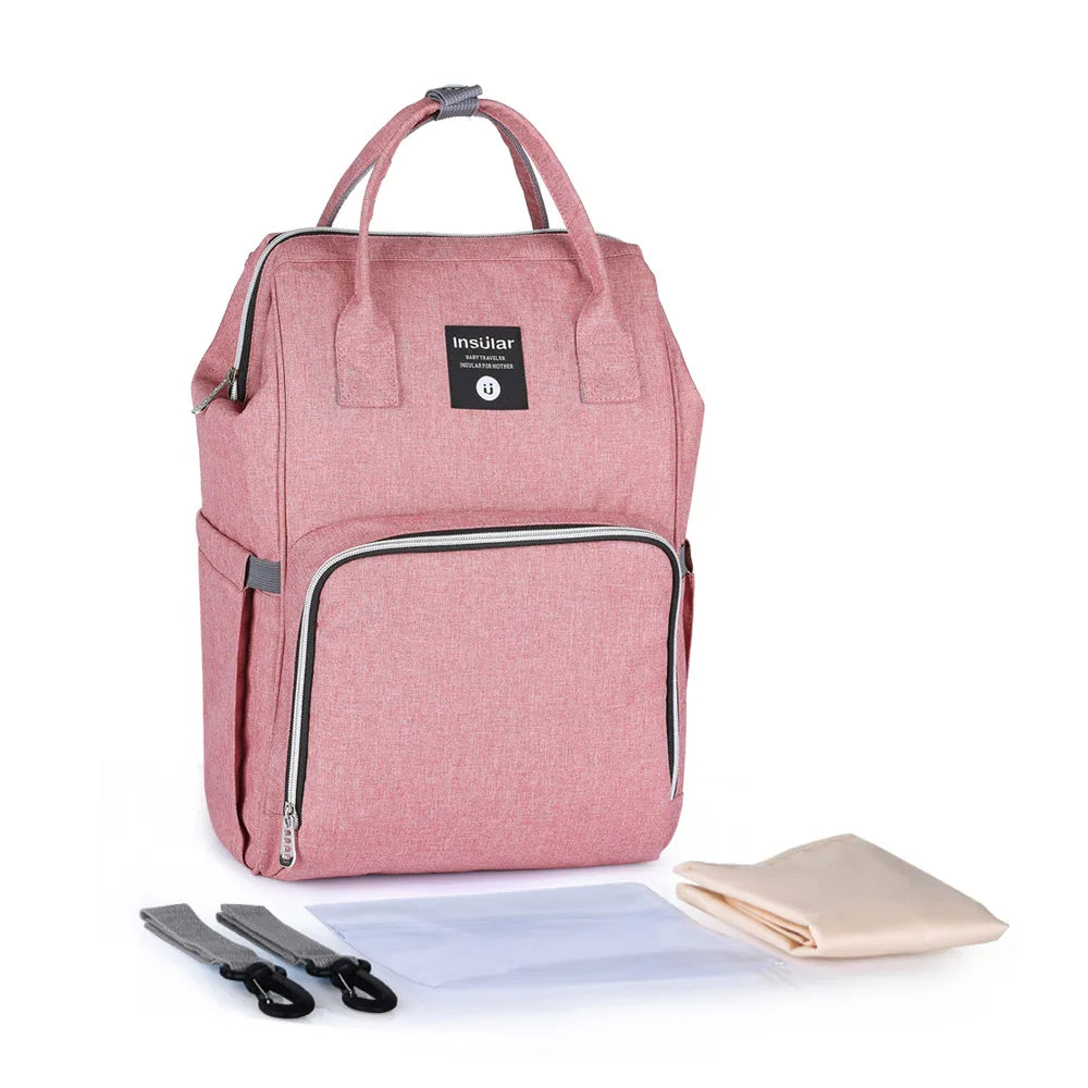 Insular Baby Diaper Backpack Bag Mummy Maternity Nappy Stroller Bag Large Capacity Baby Bag Travel Backpack Designer Nursing Bag