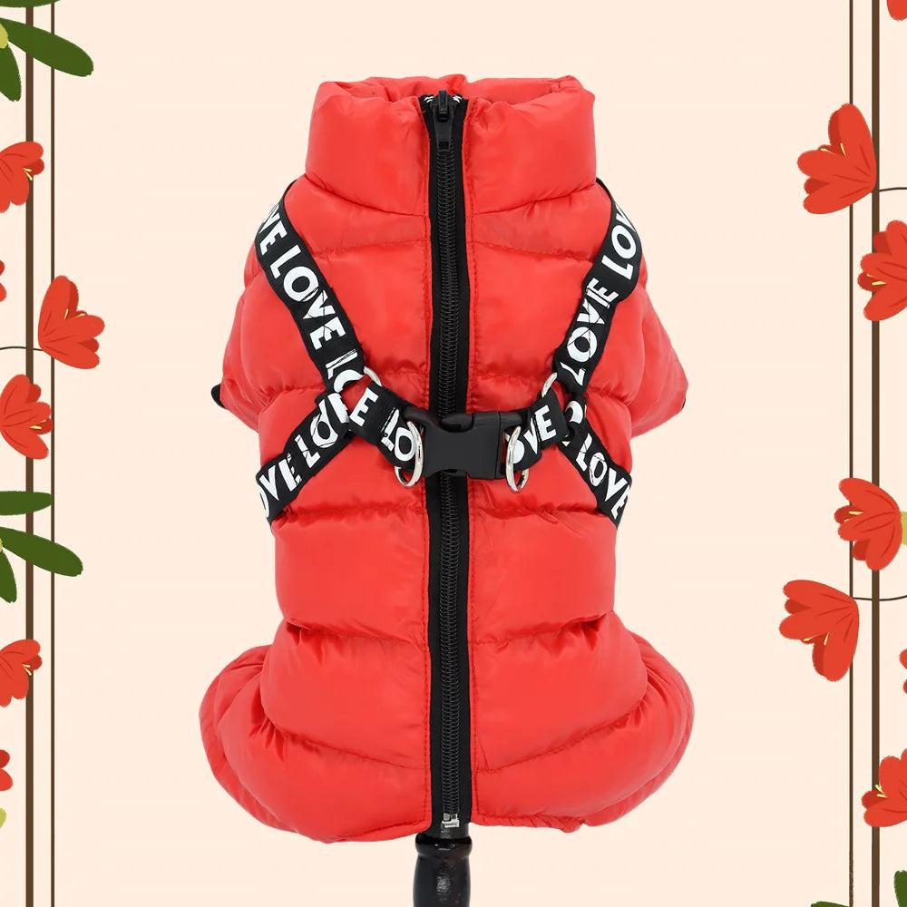 Winter Pet Dog Clothes Super Warm Jacket Thicker Cotton Coat Waterproof Small Dogs Pets Clothing For French Bulldog Puppy