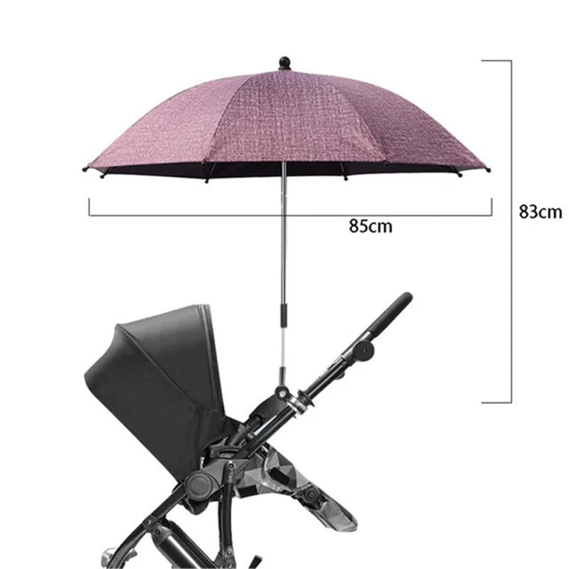 UV Protection Baby Stroller Umbrella With Clamp Universal Sunscree Rainproof Stroller Cover Umbrella Baby Stroller Accessories