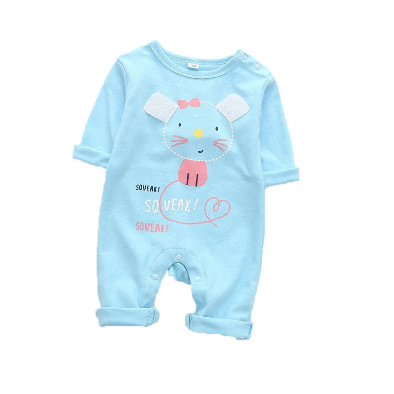 Newborn Baby Spring Autumn Romoers Long Sleeve Ha Clothes Baby Boys Girl New Year Costume For Baby Dinosaur Print Baby Clothes