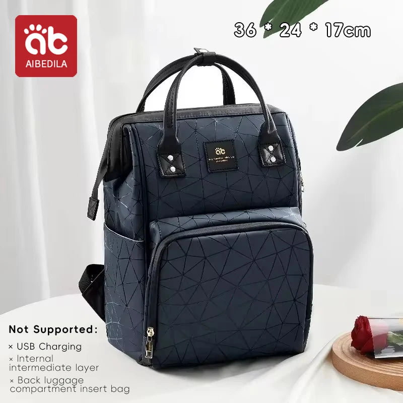 AIBEDILA Mommy Bag Waterproof Large Capacity Fashionable and High Quality Supplies Supplies for Pregnant Women Babies Backpacks