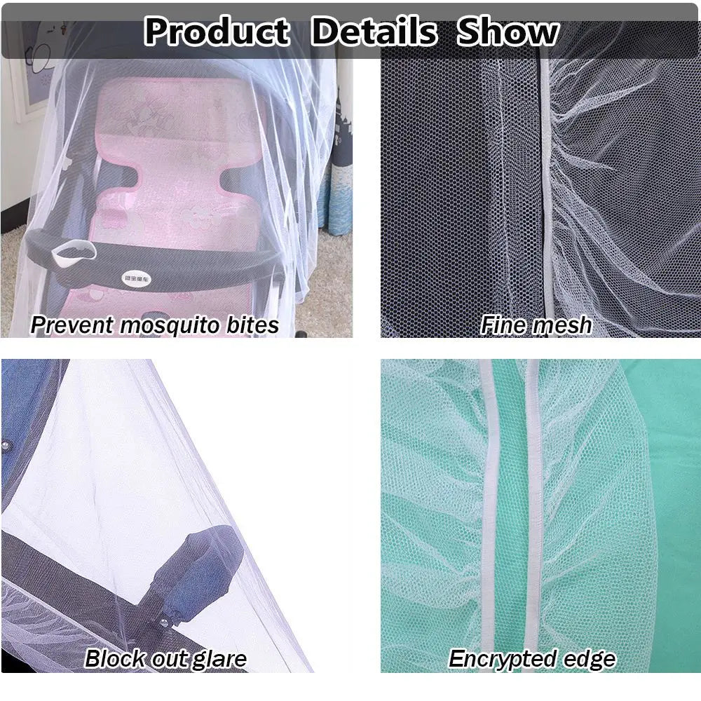 Outdoor Stroller Accessories Pushchair Anti-bug Netting Pushchair Mosquito Net Baby Mosquito Net Infant Protection Mesh