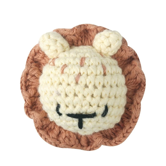 Handmade Crochet Bear Animal elephant Head Knitting Beads DIY Baby Pacifier Chain Chewable Accessories Newborn Teether Toy