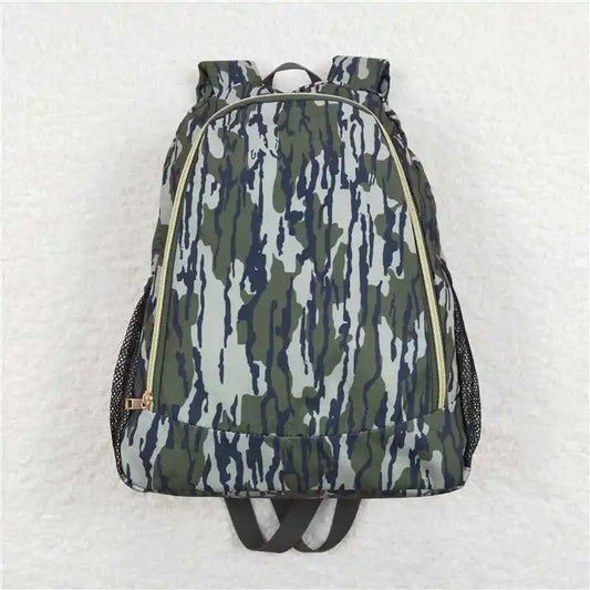 Wholesale hot sale kindergarten Kids Green Camo Backpacks Lunch Boxes Sibling Bags outdoor portable children's schoolbag