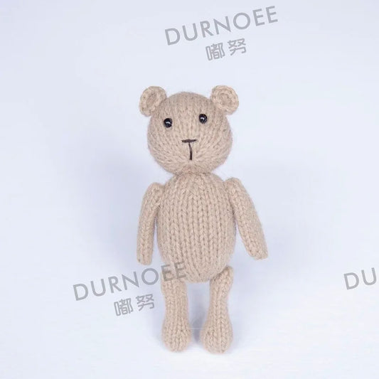 Newborn Photography Props Handmade Dolls Knitted Rabbit Bear Baby Photography Studio  Accessoires