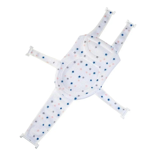 Children Bath Shower Cradle Bed Seat mat Adjustable Cross-shaped Anti-slip Newborn Bath Net Bathtub Pad Protector Accessories