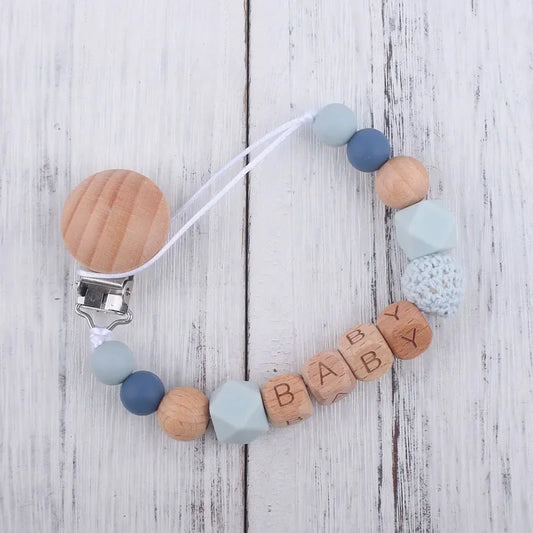 Baby Pacifier Clips Personalized Name Teethers Toys Dummy Nipples Holder Clip Chain Babies Accessories Newborn Custom Pacifiers