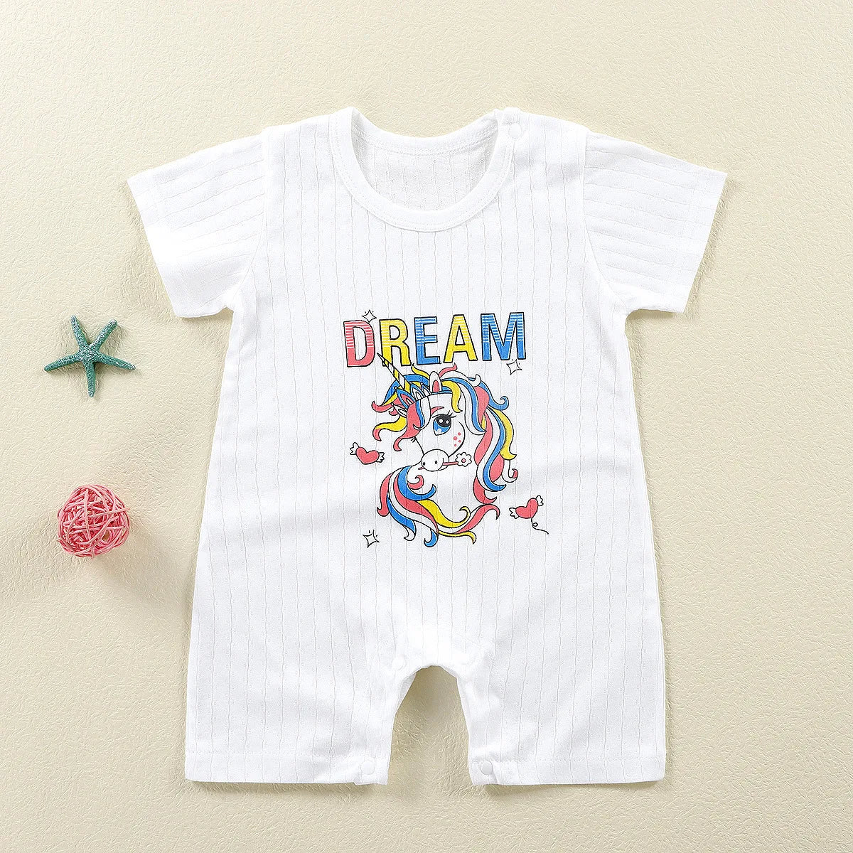 Summer Baby Jumpsuit Short Sleeved Newborn Boys Girls Romper Baby Jumpsuit Kid Clothes Children's Clothing