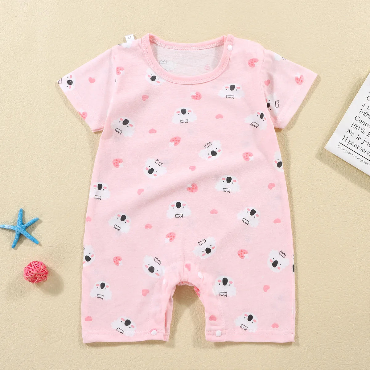 Summer Baby Jumpsuit Short Sleeved Newborn Boys Girls Romper Baby Jumpsuit Kid Clothes Children's Clothing