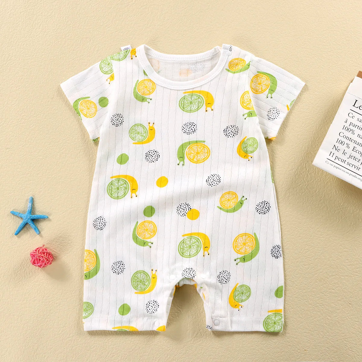 Summer Baby Jumpsuit Short Sleeved Newborn Boys Girls Romper Baby Jumpsuit Kid Clothes Children's Clothing