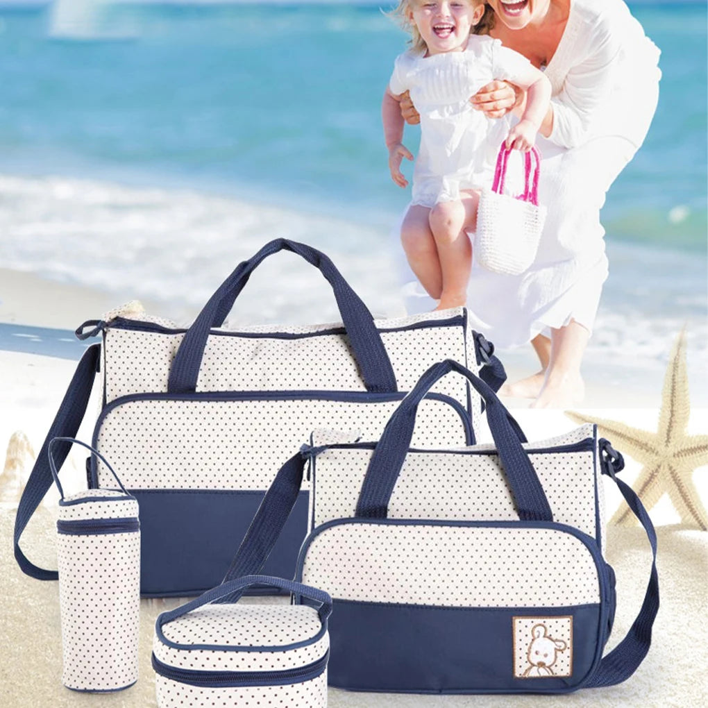 Practical Diaper Bag Large Capacity For All Essentials Safety Polyester Baby Diaper Bag Diaper Bags