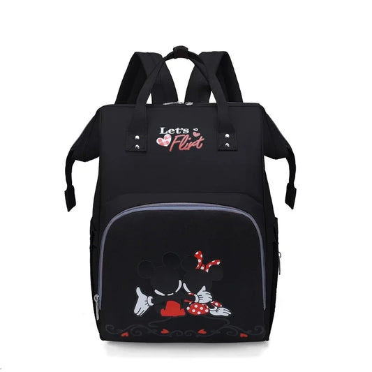Disney's New Diaper Bag Backpack Luxury Brand Fashion Baby Bag Cartoon Cute Baby Diaper Bag Large Capacity Multi Function