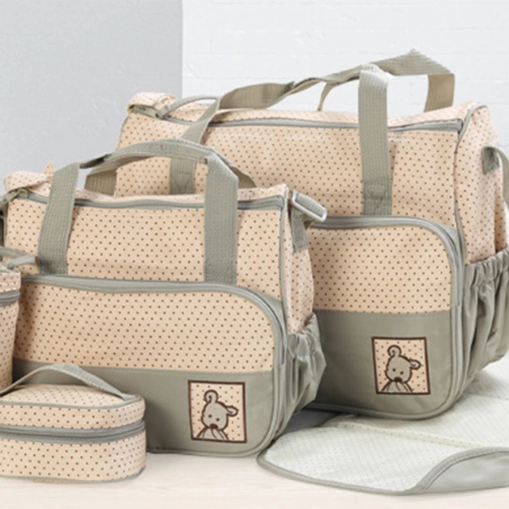Practical Diaper Bag Large Capacity For All Essentials Safety Polyester Baby Diaper Bag Diaper Bags