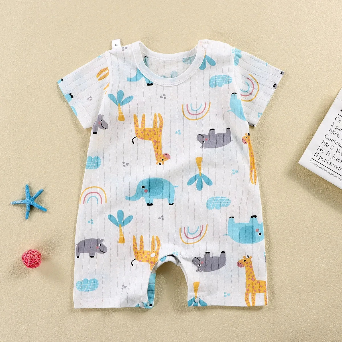 Summer Baby Jumpsuit Short Sleeved Newborn Boys Girls Romper Baby Jumpsuit Kid Clothes Children's Clothing
