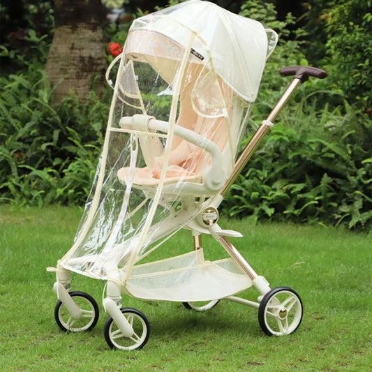 EVA Baby Stroller Accessories Waterproof Rain Cover Transparent Wind Dust Shield Zipper Open For Pushchairs