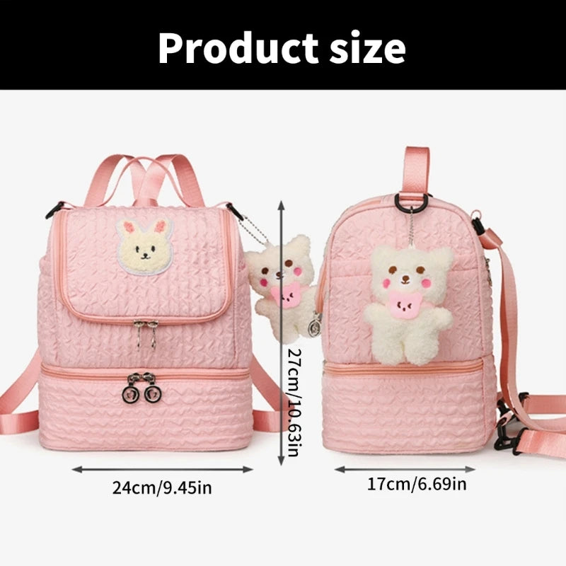 multifunction baby care Backpack Practical & Trendy Diaper Bag Backpack Easy to Carrying Suitable for Travel & Daily QX2D