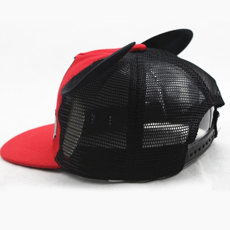 Disney Mickey Mouse Hat Cartoon Cute Big Ear Embroidered Baseball Hat Boys Girls Hip Hop Breathable Cap Adjustable Birthday Gift