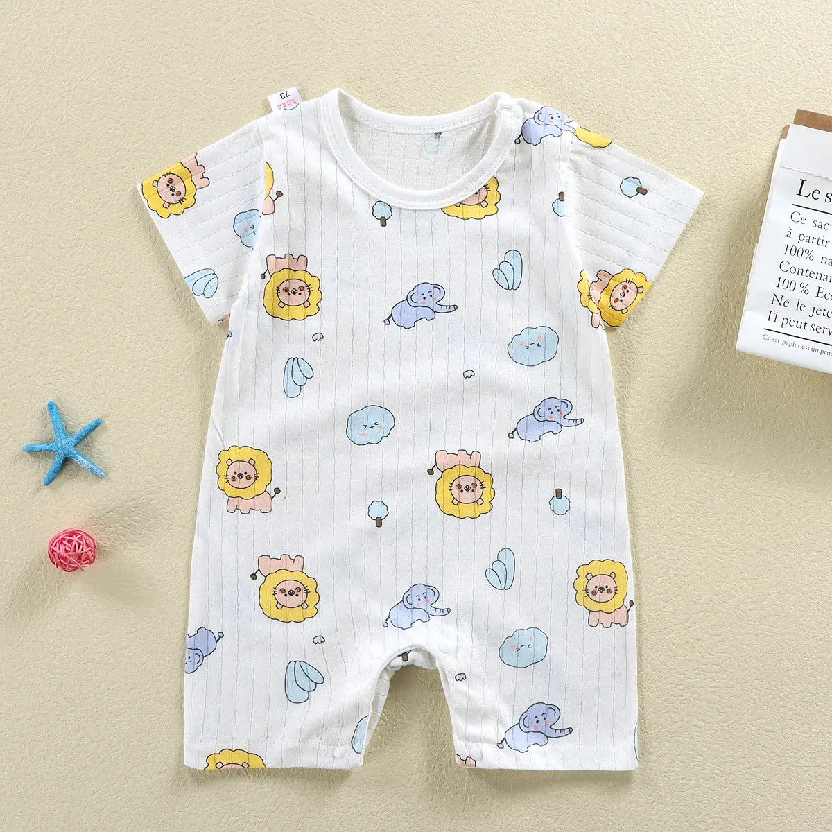 Summer Baby Jumpsuit Short Sleeved Newborn Boys Girls Romper Baby Jumpsuit Kid Clothes Children's Clothing