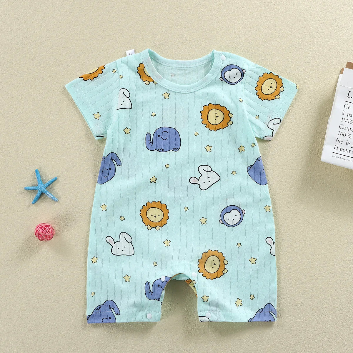 Summer Baby Jumpsuit Short Sleeved Newborn Boys Girls Romper Baby Jumpsuit Kid Clothes Children's Clothing