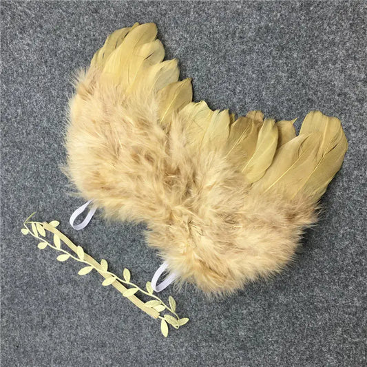 Newborn Photography Accessories Angel Wing Baby Photo Props Handmade Costumes For Infants Fotografia Crochet Costumes For Baby