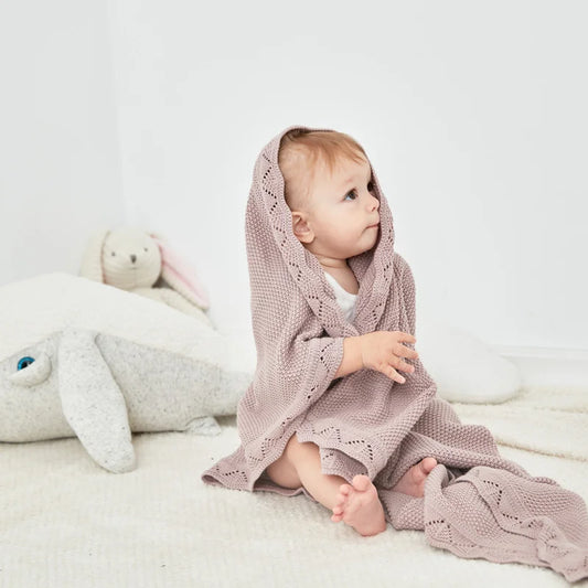 Baby Blankets Breathable Newborn Boy Girl Swaddle Wrap Receiving 100*80cm Infant Cotton Knitted Stroller Bassinet Nursery Quilts