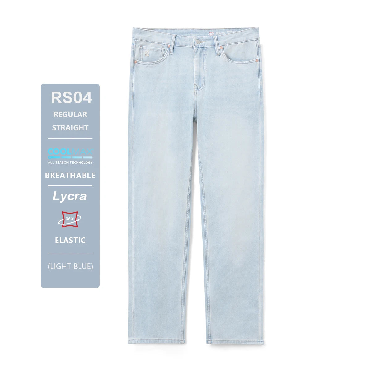 SIMWOOD 2024 Autumn New 9.3oz Coolmax Lightweight Jeans Men Washed Vintage Breathable Denim Pants