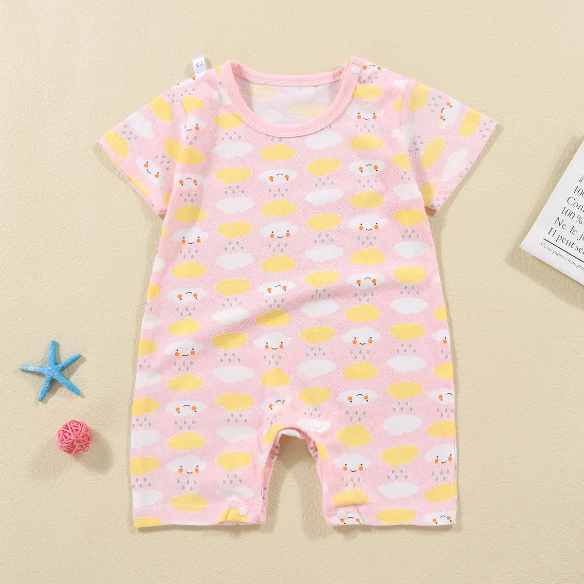 Summer Baby Jumpsuit Short Sleeved Newborn Boys Girls Romper Baby Jumpsuit Kid Clothes Children's Clothing