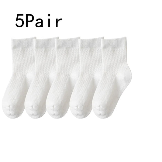 New White Baby Socks Summer Cotton Casual Boys and Girls Baby Socks
