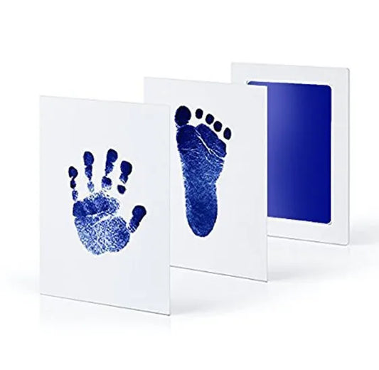 Newborn Baby DIY Handprint Footprint Kit Ink Pads Photo Frame Handprint Toddlers Souvenir And Pet Cat Dog Paw Prints
