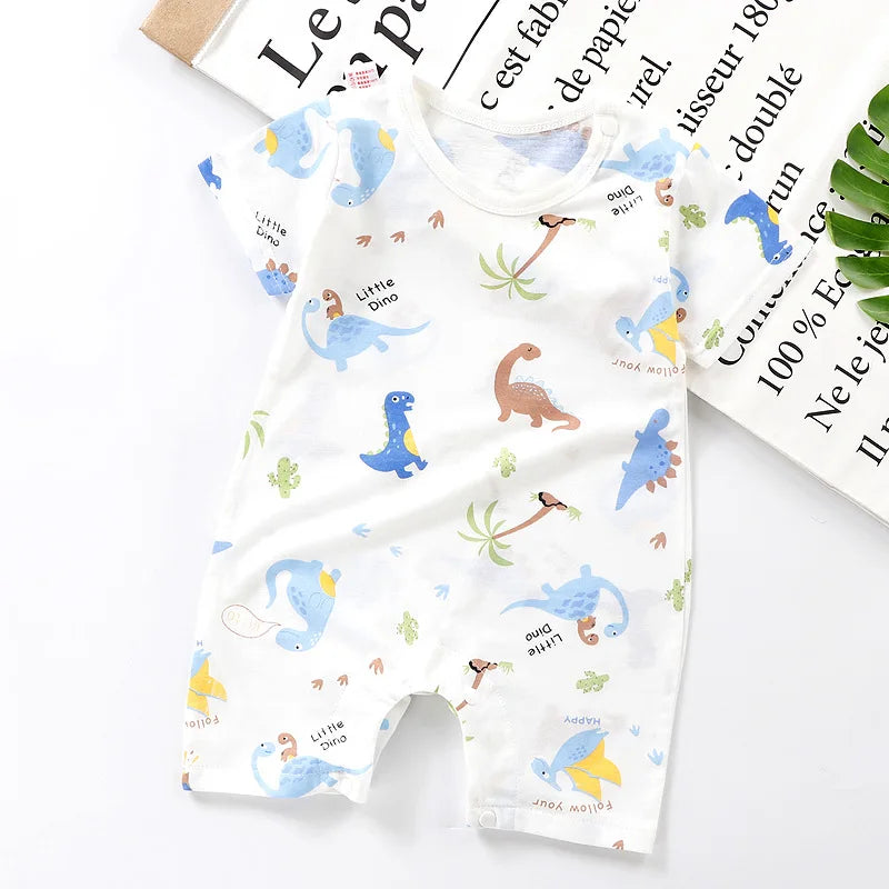 Summer Baby Jumpsuit Short Sleeved Newborn Boys Girls Romper Baby Jumpsuit Kid Clothes Children's Clothing