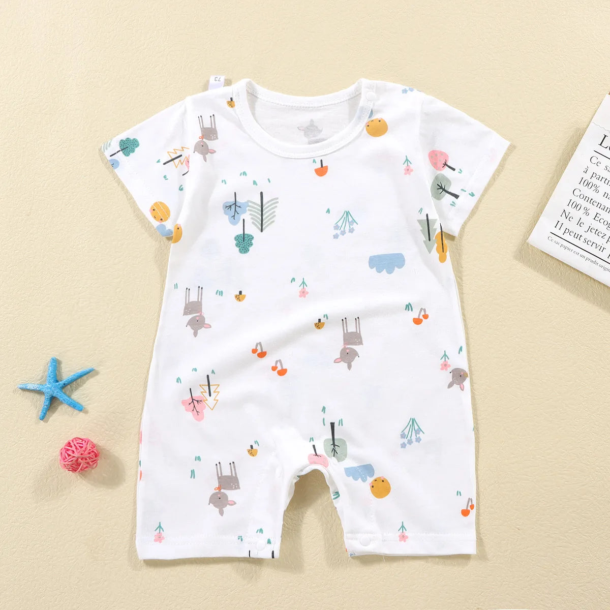 Summer Baby Jumpsuit Short Sleeved Newborn Boys Girls Romper Baby Jumpsuit Kid Clothes Children's Clothing