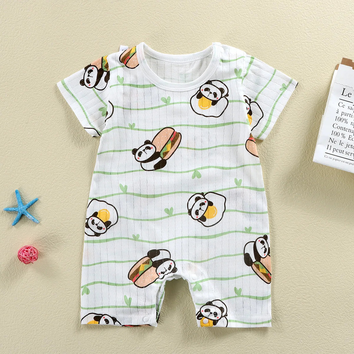 Summer Baby Jumpsuit Short Sleeved Newborn Boys Girls Romper Baby Jumpsuit Kid Clothes Children's Clothing