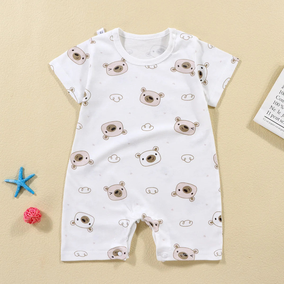 Summer Baby Jumpsuit Short Sleeved Newborn Boys Girls Romper Baby Jumpsuit Kid Clothes Children's Clothing