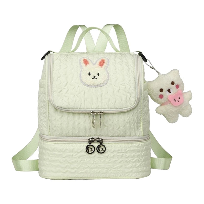 multifunction baby care Backpack Practical & Trendy Diaper Bag Backpack Easy to Carrying Suitable for Travel & Daily QX2D