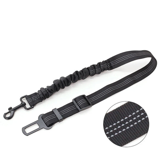 Pet Car Seat Belt for Dog in Car Nylon Lead Leash Dog Seatbelts Adjustable Strap Elastic Cord for Puppy Collar Harness Lead Rope