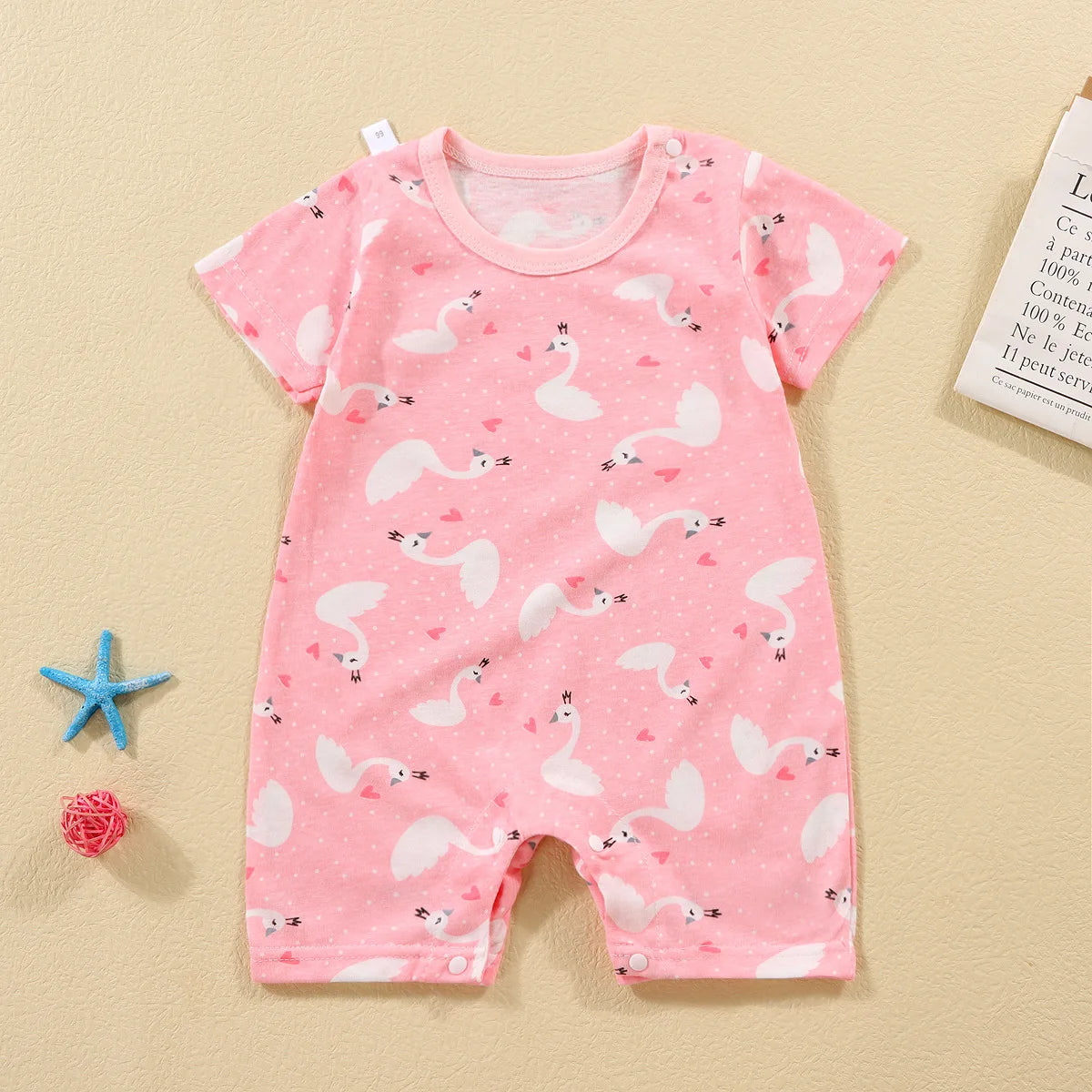 Summer Baby Jumpsuit Short Sleeved Newborn Boys Girls Romper Baby Jumpsuit Kid Clothes Children's Clothing