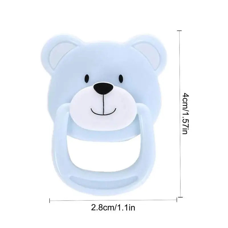 Baby Pacifier Reborn Doll Magnetic Pacifier Cute Bear Shaped Simulation Magnetic Nipple Magnet Pacifiers Toy For Reborn Baby Onl