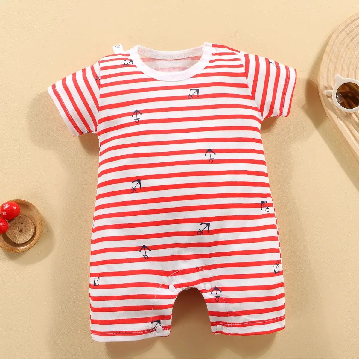 Summer Baby Jumpsuit Short Sleeved Newborn Boys Girls Romper Baby Jumpsuit Kid Clothes Children's Clothing